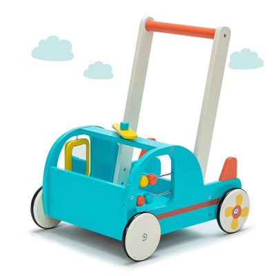 Cheap solid wood baby push walker (6)