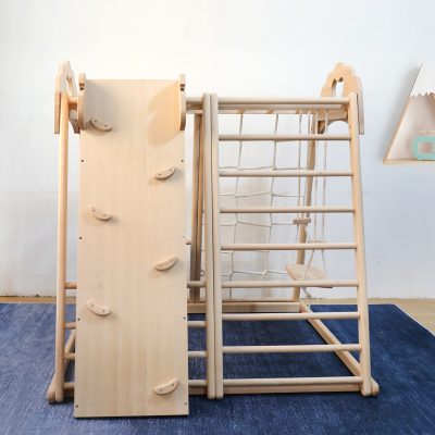 Frame wooden ladders wooden climbing toy (1)