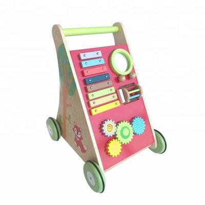 High quailty multi color wood push walker (3)