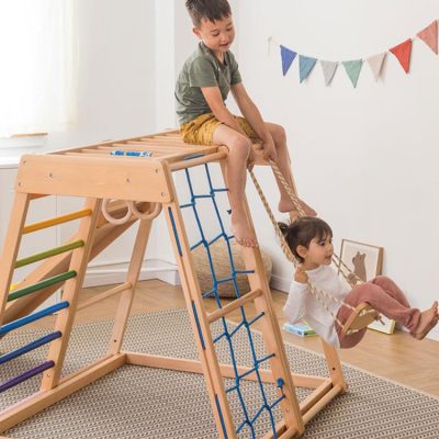 High quality pine wooden climbing toys (5)