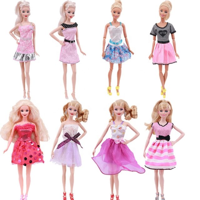 Wedding gown princess dresses barbie dolls (3)