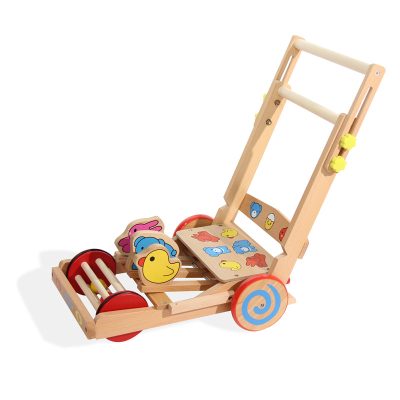 Wholesale high quality wood baby push walker (4)
