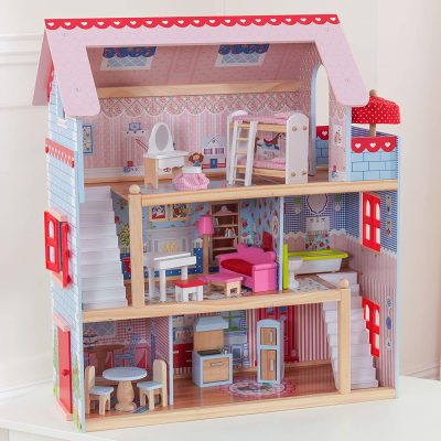 Wooden diy doll house furniture toy (4)