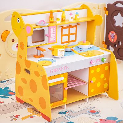 Wooden kids play set cooking wooden kitchen (2)