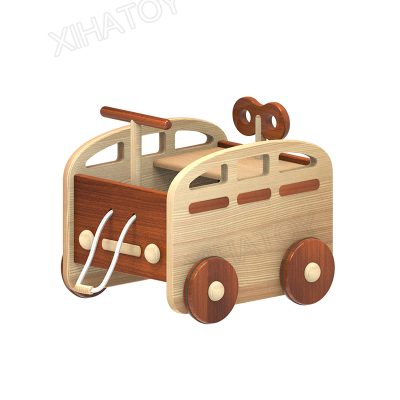 Wooden push multifunctional baby activity walker (2)