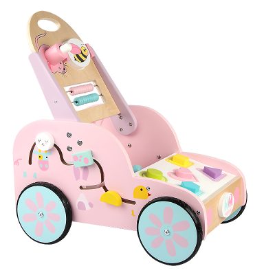 Wooden push multifunctional baby activity walker (3)