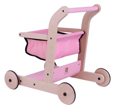 Wooden toy shopping kid’s pushing walker (5)