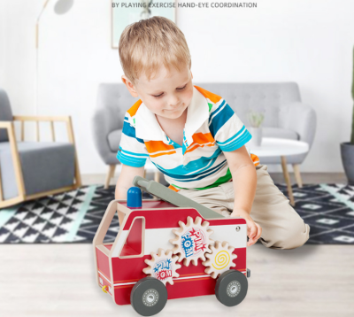 Wooden vehicle jigsaws puzzle toys (3)