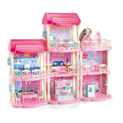 Best gift DIY plastic doll houses toy factory