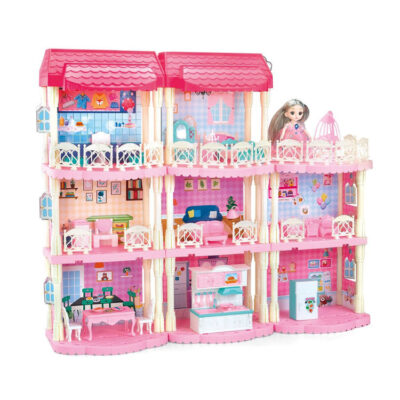 Best gift DIY plastic doll houses toy factory