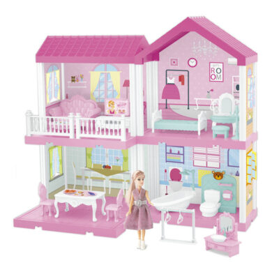 Best gift DIY plastic doll houses toy factory