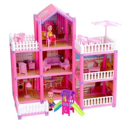 Best gift DIY plastic doll houses toy factory