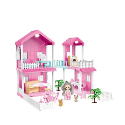 Girls birthday gift plastic doll houses supplier