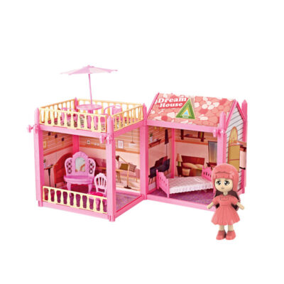 Girls birthday gift plastic doll houses supplier