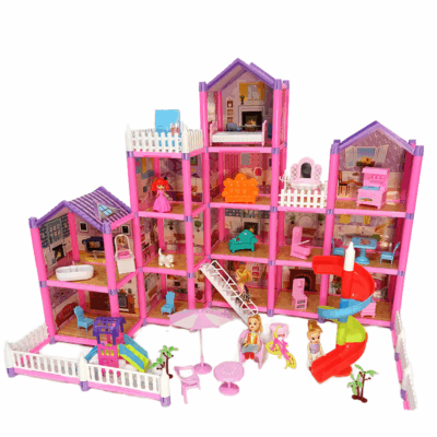 Stylish bulk plastic doll houses for girls