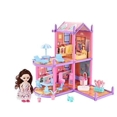 Stylish bulk plastic doll houses for girls
