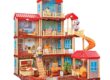 Bulk cartoon DIY plastic doll houses for kids