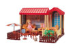 Bulk cartoon DIY plastic doll houses for kids