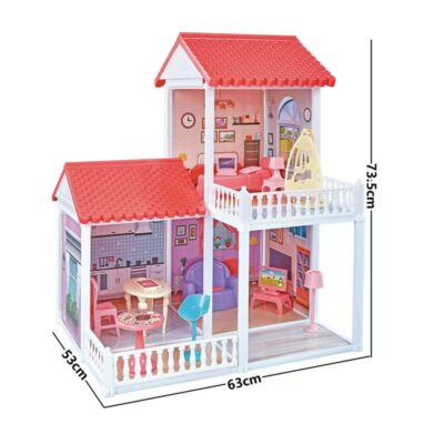 Castle villa DIY plastic doll houses manufacturer