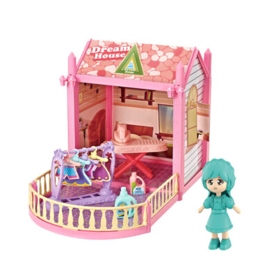 Creative wholesale DIY plastic doll houses for kids