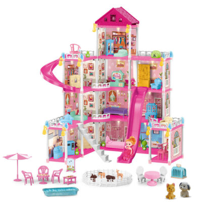 Wholesale creative plastic doll houses for children