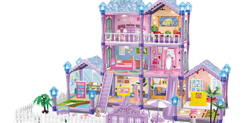 Wholesale creative plastic doll houses for children