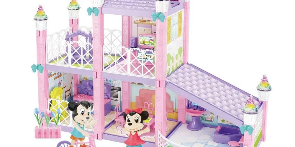 Custom New Cute DIY Plastic Doll Houses for Kids (2) Custom DIY plastic doll houses new cute design