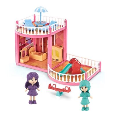 Custom DIY plastic doll houses new cute design