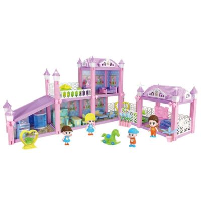 Custom DIY plastic doll houses new cute design