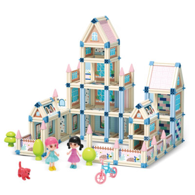 DIY assembly plastic doll houses manufacturer supply