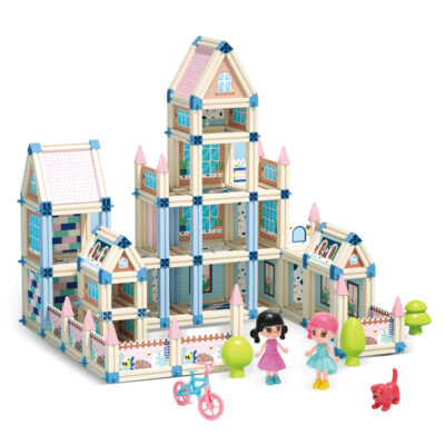 DIY assembly plastic doll houses manufacturer supply