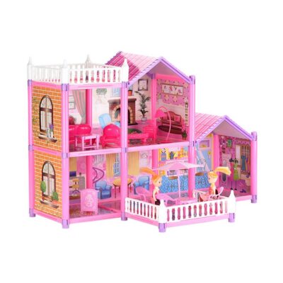 DIY plastic doll houses for girls gift factory