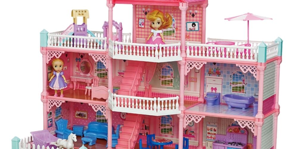 DIY Girls Plastic Doll Houses Toy Factory (2) DIY plastic doll houses for girls gift factory