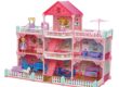 DIY plastic doll houses for girls gift factory