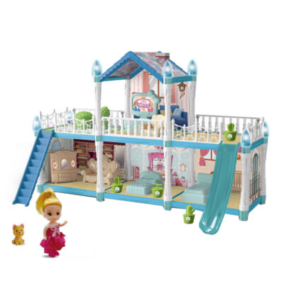 DIY plastic doll houses for girls gift factory