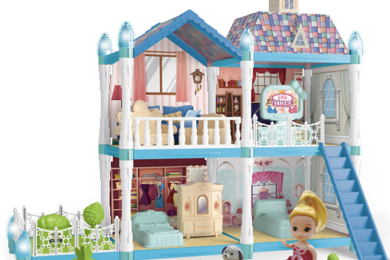 DIY plastic doll houses for girls gift factory