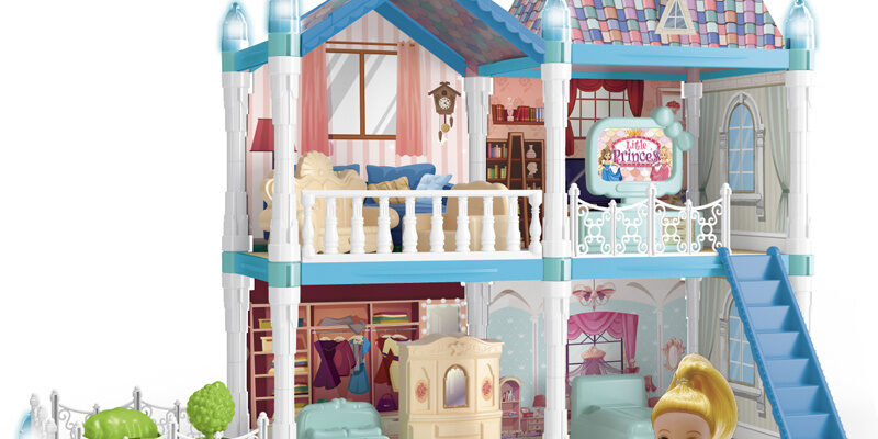 DIY plastic doll houses for girls gift factory