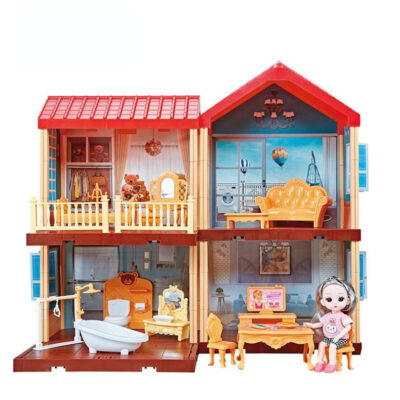 Wholesale DIY plastic doll houses for children
