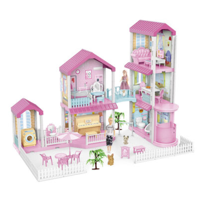 Custom DIY mini plastic doll houses for kids
