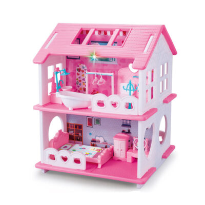 Custom DIY mini plastic doll houses for kids