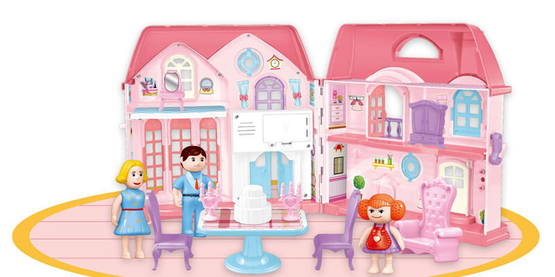 DIY Mini Plastic Doll Houses Custom Design (8) Custom DIY mini plastic doll houses for kids