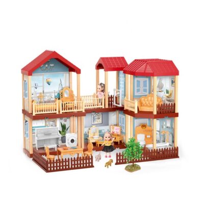 Custom DIY plastic doll houses for girls
