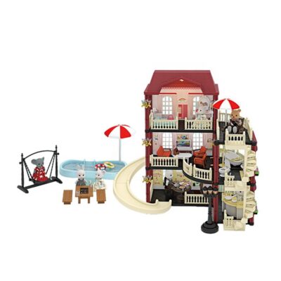 Custom DIY plastic doll houses for girls