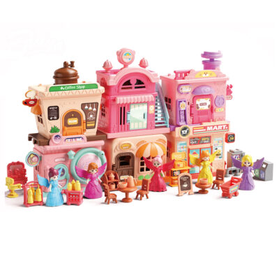 Custom DIY plastic doll houses for girls