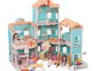 Custom DIY plastic doll houses for girls