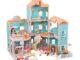 Custom DIY plastic doll houses for girls