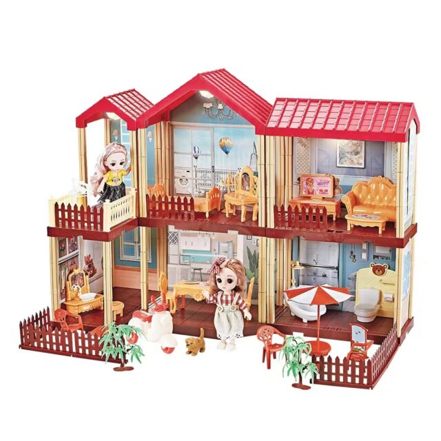 DIY plastic doll houses for girls manufacturer