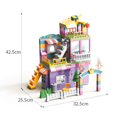 DIY princess plastic doll houses supplier for kids