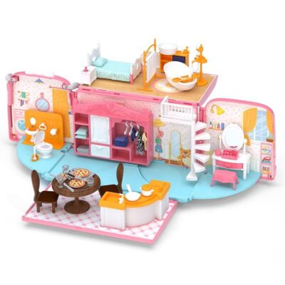 DIY princess plastic doll houses supplier for kids