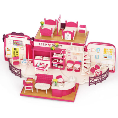 DIY princess plastic doll houses supplier for kids